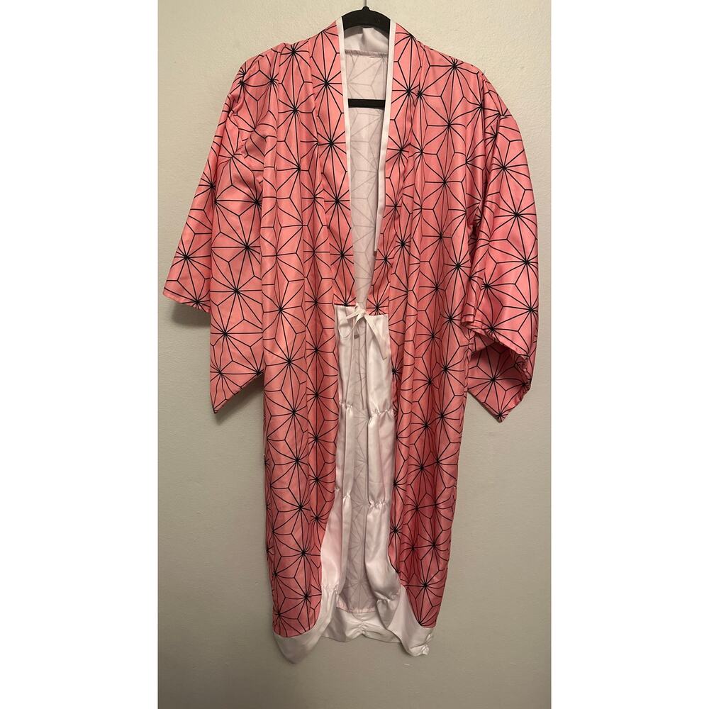 Nezuko Kamado Kimono – Demon Slayer Cosplay Costume Robe (Kimono Only)